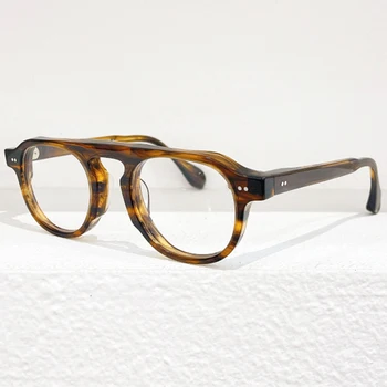 Высококачественная ацетатная оправа ручной работы в Японском стиле TVR529, оправа для очков, мужские ретро оптические очки, Близорукость, женские очки по рецепту