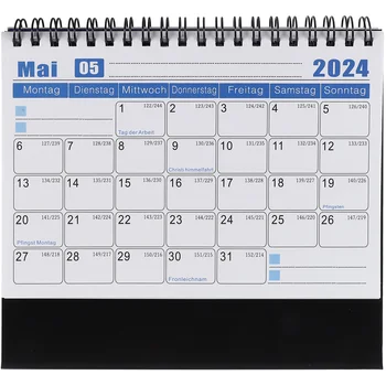 Настольный Календарь для студентов Adviento на 2024 год, Декоративные Товары для дома, Ежедневное использование, Мини-бумага на месяц в офисе