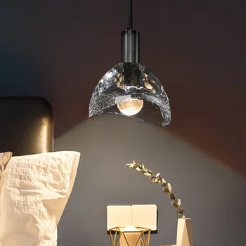 Современный роскошный хрустальный потолочный подвесной светильник, подвесной светильник для кухни, спальня в стиле лофт, Домашний декор, Люстра, светодиодные светильники для помещений
