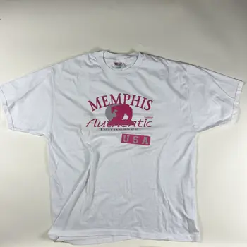 Винтажная Аутентичная рубашка из Мемфиса XL, Теннесси, США, с длинными рукавами