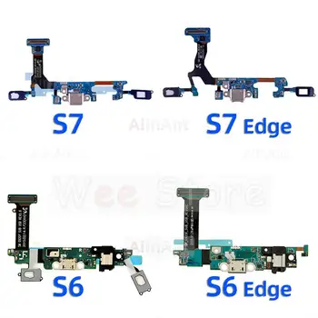 Оригинальный USB Нижний Разъем Для Зарядки Док-станции Порт Зарядного Устройства Гибкий Кабель Для Samsung Galaxy S6 S7 Edge G920S G925S G930S G935S