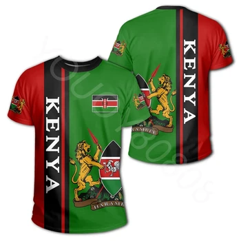 Летняя одежда Африканского Региона, Мужская футболка С круглым вырезом В Спортивном стиле, Простая Уличная Футболка С 3D-принтом, Футболка В Кенийском Ежеквартальном стиле