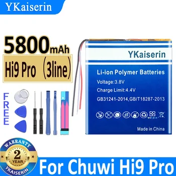 5800 мАч YKaiserin Аккумулятор Hi9 Pro (3 линии) Для планшетного ПК Chuwi Hi9Pro 3-wire Bateria