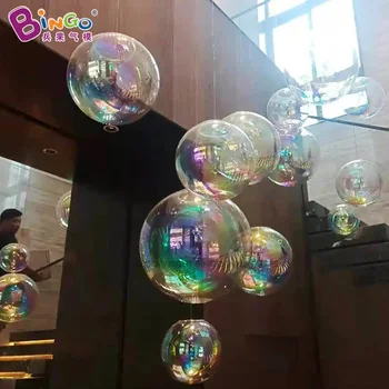 Подвесной Воздухонепроницаемый надувной шар 0,5 м ~ 3 м для украшения бара в ночном клубе / Герметичные игрушки из прозрачных воздушных шаров из ПВХ