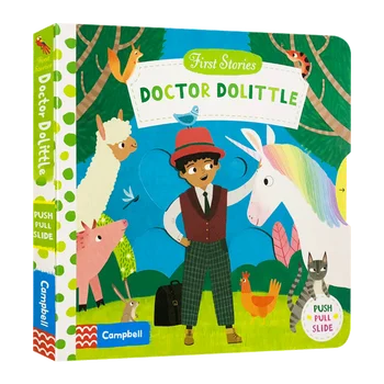 Первые рассказы Доктора Дулиттла, Детские книги для детей 3, 4, 5, 6 лет, английская книжка с картинками, 9781529003727