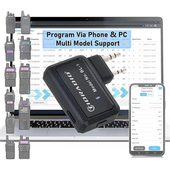 Беспроводной Программатор Walkie Talkie Телефон ПК Bluetooth Программирование Для BF UV-5R BF-888S Радио Нескольких Моделей Нет Проблемы С Драйвером Кабеля