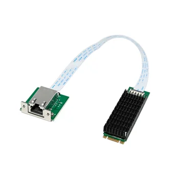 M.2 B + M Однопортовая Сетевая карта 10GbE RJ45 Ethernet Сетевой адаптер AQC107 Сервер Промышленного класса Управления Сетевой картой