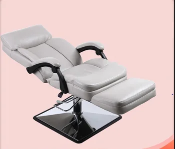 Кресло с вышитой косметической маской Гидравлического подъема Многофункциональное Офисное кресло для отдыха в салоне красоты на обеденный перерыв