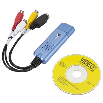 Карта видеозахвата USB 2.0 Конвертер VHS-видеомагнитофона TV в DVD для Mac OS X ПК Windows 7 8 10 Запасные Части и Аксессуары
