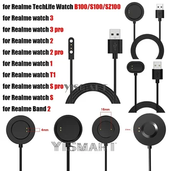 USB Зарядное устройство для Realme Watch 3 2 Pro T1, Кабель Для Зарядки, Док-станция для Realme Watch S pro / Band 2 / Аксессуары Для Часов TechLife