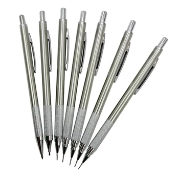Металлический механический карандаш с грифелями, многофункциональный автоматический карандаш для рисования