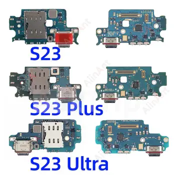 Оригинальный USB Порт Зарядная Плата Док-станция Зарядное Устройство Гибкий Кабель Для Samsung Galaxy S23 Ultra Plus S911B S911N S911U S911E