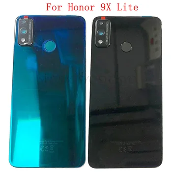 Крышка Батарейного Отсека Задняя Дверца Корпуса Корпуса Для Huawei Honor 9X Lite Задняя Крышка с Логотипом Запасные Части