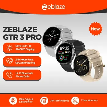 Смарт-часы Zeblaze GTR 3 Pro с голосовым вызовом, AMOLED-дисплей, умные часы для фитнеса Из нержавеющей стали 316L Для женщин