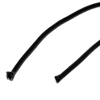 круглая эластичная веревка 3 мм для лодочных прицепов, веревка с узлом 30 м, черная