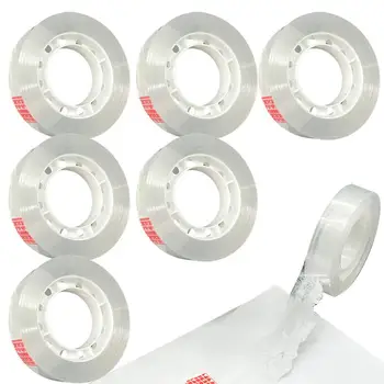 Дозатор ленты для заправки рулонов 6 рулонов Высоковязкой подарочной упаковочной ленты для заправки прозрачной ленты для школьного офиса