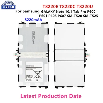 Совершенно Новый Планшет T8220E T8220C/U Аккумулятор 8220 мАч Для Samsung Galaxy Note 10.1 Tab Pro P600 P601 P605 P607 T520 T525