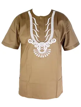 Африканская мужская одежда Лаконичный дизайн топа в стиле хиппи, Золотая вышивка, мусульманская одежда, африканская одежда дашики