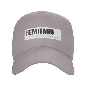 Джинсовая кепка с логотипом Remitano высшего качества, Бейсболка, Вязаная шапка