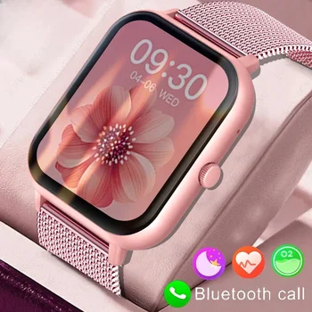 Для Xiaomi Call Smart Watch Женские Смарт-Часы С Пользовательским Циферблатом Для Android IOS Водонепроницаемые Музыкальные Часы Bluetooth Full Touch Clock