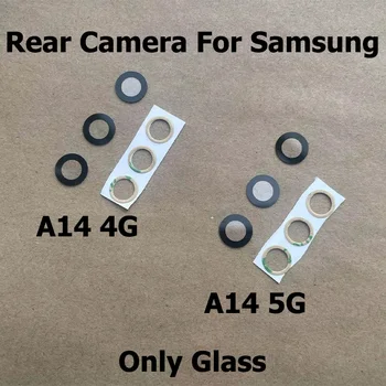 Оригинал для Samsung Galaxy A14 4G 5G Объектив камеры заднего вида с клейкой наклейкой A145F A146B Запасные части для ремонта