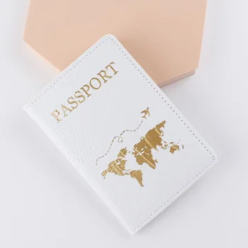 Новый кожаный держатель для паспорта, бумажник, Модная карта с буквами, Обложка для паспорта, держатель кредитной карты, Органайзер для документов.