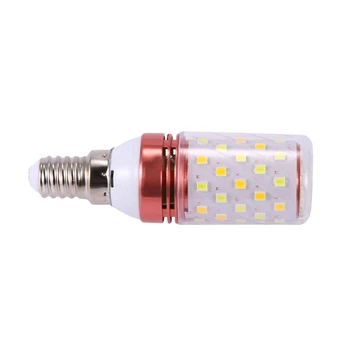 6X3 цветовых температуры Встроенная SMD светодиодная кукурузная лампа E14 AC85V - 265V теплого белого цвета с высоким освещением 12 Вт