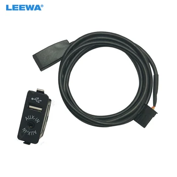 LEEWA Автомобильный Радиоприемник USB AUX-In Кабельный Штекер AUX/USB Разъем Для BMW 3-Series E46 01-05 Жгут Проводов AUX Кабельный Адаптер #CA6818
