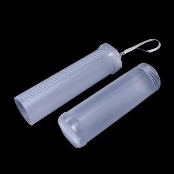 Тонкий прозрачный цилиндрический пенал Регулируемый пластиковый держатель ручки Портативный 37MF