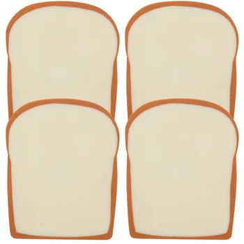 4 шт. Очаровательные ластики для хлеба, ластики в форме мультяшного тоста, ластики для рисования