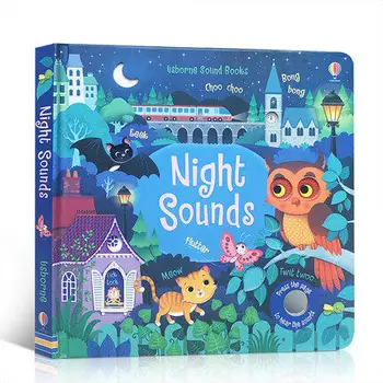 MiluMilu Night Sounds Оригинальная Английская Книга С Картинками В Твердом Переплете Для Детей