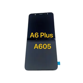 A6 Plus Экран дисплея Для Samsung Galaxy A6 Plus 2018 ЖК-дисплей С Сенсорным экраном, Дигитайзер, Запчасти Для Samsung A605 A605F A605FN