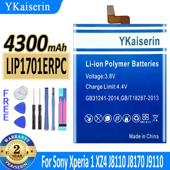 YKaiserin Аккумулятор Для Sony Xperia 1 XZ4 J8110 J8170 J9110 J9150 SOV40 LIP1701ERPC 4300 мАч Телефон Высокого Качества Bateria