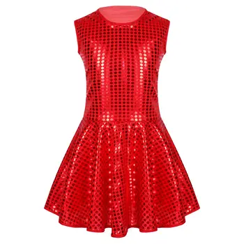 Новое модное винтажное платье для девочек в горошек, платье с пайетками, платье принцессы для вечеринки, детские Летние повседневные платья 2022