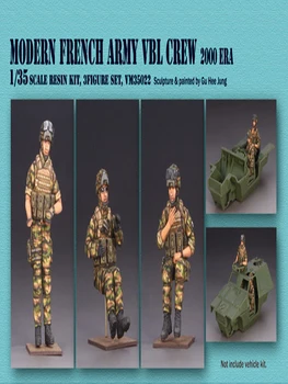 Новый Разобранный 1/35 Современный Комплект смолы Для экипажа Французской Армии DIY Игрушки Неокрашенная модель смолы