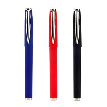 Деловая ручка для подписи C90C, художественная ручка для подписи, гелевая ручка многоразового использования, черный, синий, красный, дополнительно, большой объем чернил для офисных женщин и мужчин