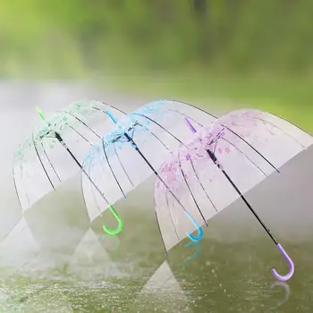 Зонт с прозрачным пузырем Cherry Blossom Прозрачный зонт для девочек и женщин