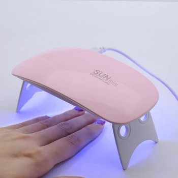 Arte Clavo LED Мини-УФ-сушилка для геля для ногтей, Мини-USB-штекер, УФ-сушилка для гель-лака для ногтей, 6 Вт, Отвержденные строительные гели для ногтей