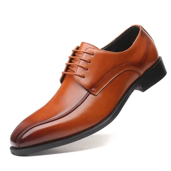 Новые дизайнерские Британские модные Черные туфли с острым носком на шнуровке на плоской подошве для мужчин, Вечернее платье, Свадьба, Выпускной, Оксфорды, Zapatos Hombre