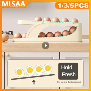 Выдвижная подставка для яиц, ящик для хранения яиц, Органайзеры для яиц, ящики для хранения, Автоматический двухслойный дозатор яиц