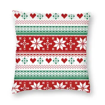 С Рождеством, Санта-Клаус, Наволочка с двусторонней печатью, Тканевый чехол для подушки, подарочный чехол для подушки, домашний чехол 45x45 см