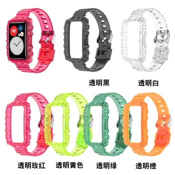 Сменный ремешок из ТПУ для Huawei Watch Fit Band Sport Smart, водонепроницаемый ремешок для наручных часов, аксессуары для браслетов для Huawei Fit
