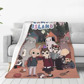 Флисовое одеяло Summer Camp Island с изображением Ежика из аниме-мультфильма Одеяло для кровати в спальне Мягкое плюшевое Тонкое одеяло
