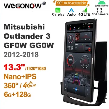 TS10 Android10.0 Собственное Автомобильное радио Авто для Mitsubishi Outlander 3 GF0W GG0W 2012-2018 с 13,3 
