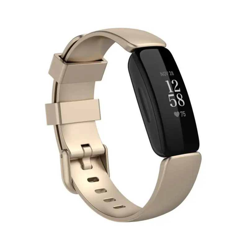 1 / 2ШТ Силиконовый сменный ремешок для умных часов Fitbit Inspire 2, сменный ремешок на запястье для браслета Fitbit Inspire2, простой Изображение 3