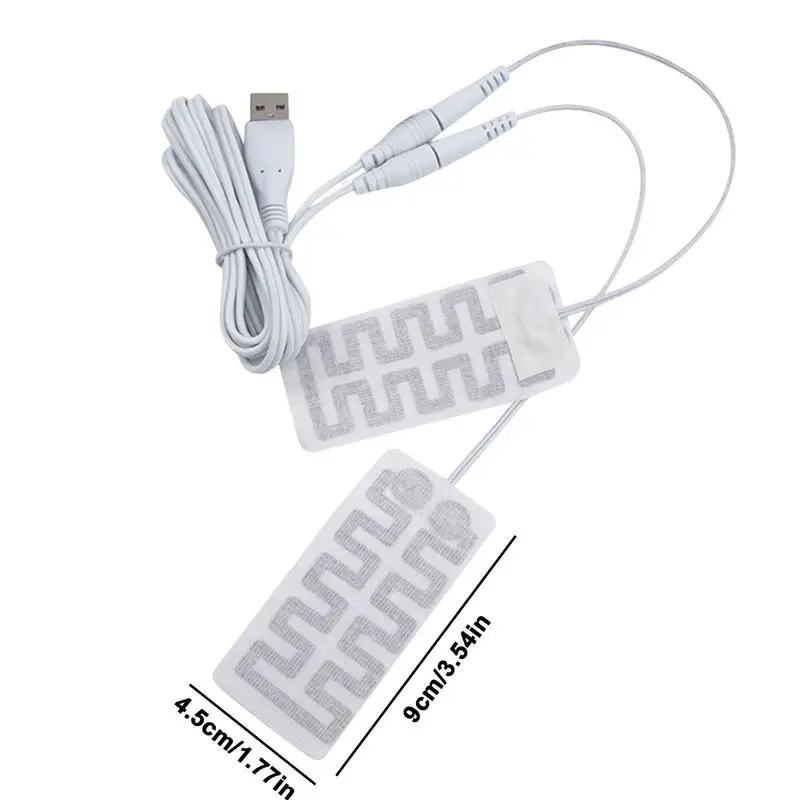 1 пара электрических USB-перчаток с обогревателем, перчатки с подогревом, ткань из углеродного волокна, USB-коврик для перчаток с подогревом Изображение 5