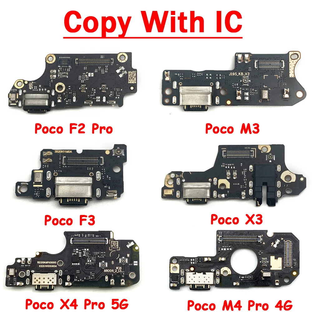10 шт./лот, USB зарядное устройство, порт для зарядки Xiaomi Poco F1 X2 M3 F4, док-станция 5G, микрофонная плата, гибкий кабель Изображение 0
