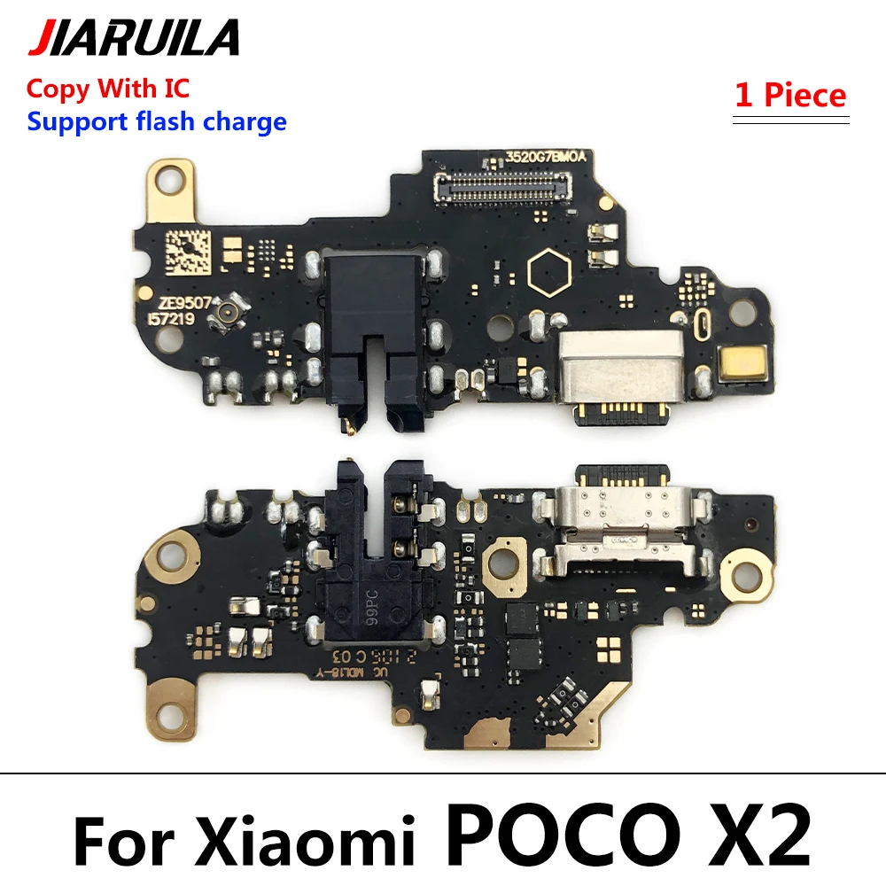 10 шт./лот, USB зарядное устройство, порт для зарядки Xiaomi Poco F1 X2 M3 F4, док-станция 5G, микрофонная плата, гибкий кабель Изображение 1