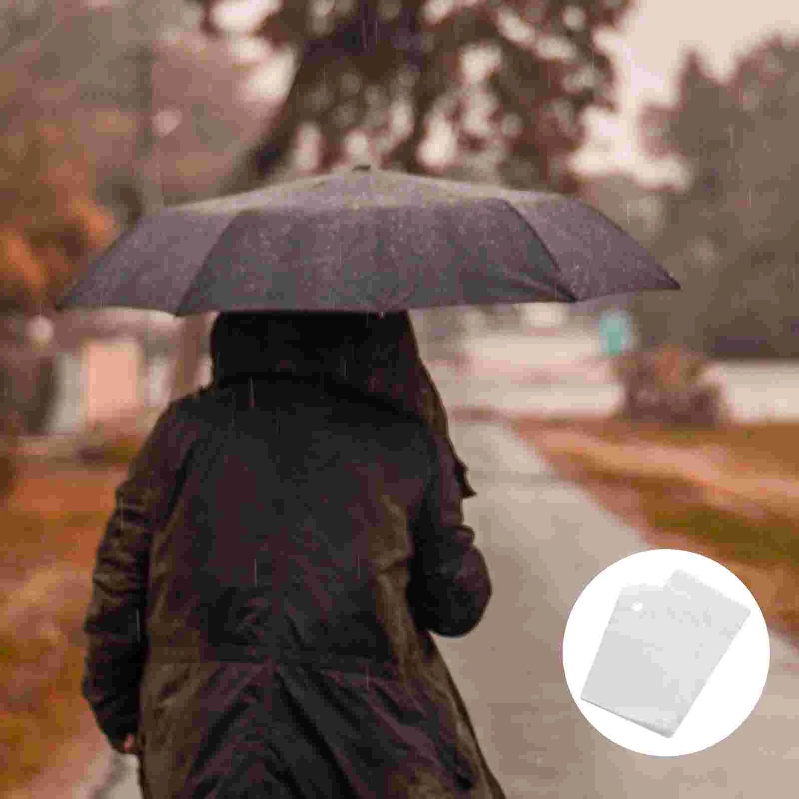 100 шт. Чехол для зонта, сумка для хранения, водонепроницаемый чехол, Складные принадлежности, Одноразовые пакеты, пленка для Изображение 4