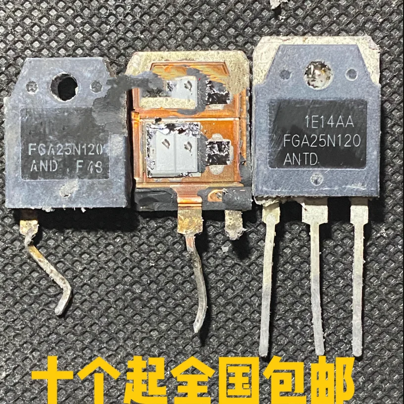 10шт Б/у FGA25N120 ANTD большой чип оригинальная импортная разобранная индукционная плита IGBT силовой транзистор 25A1200V Изображение 0